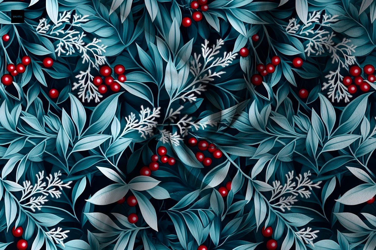 Winterbeeren auf schwarz Winterzeit Aktuelle Vorbestellung